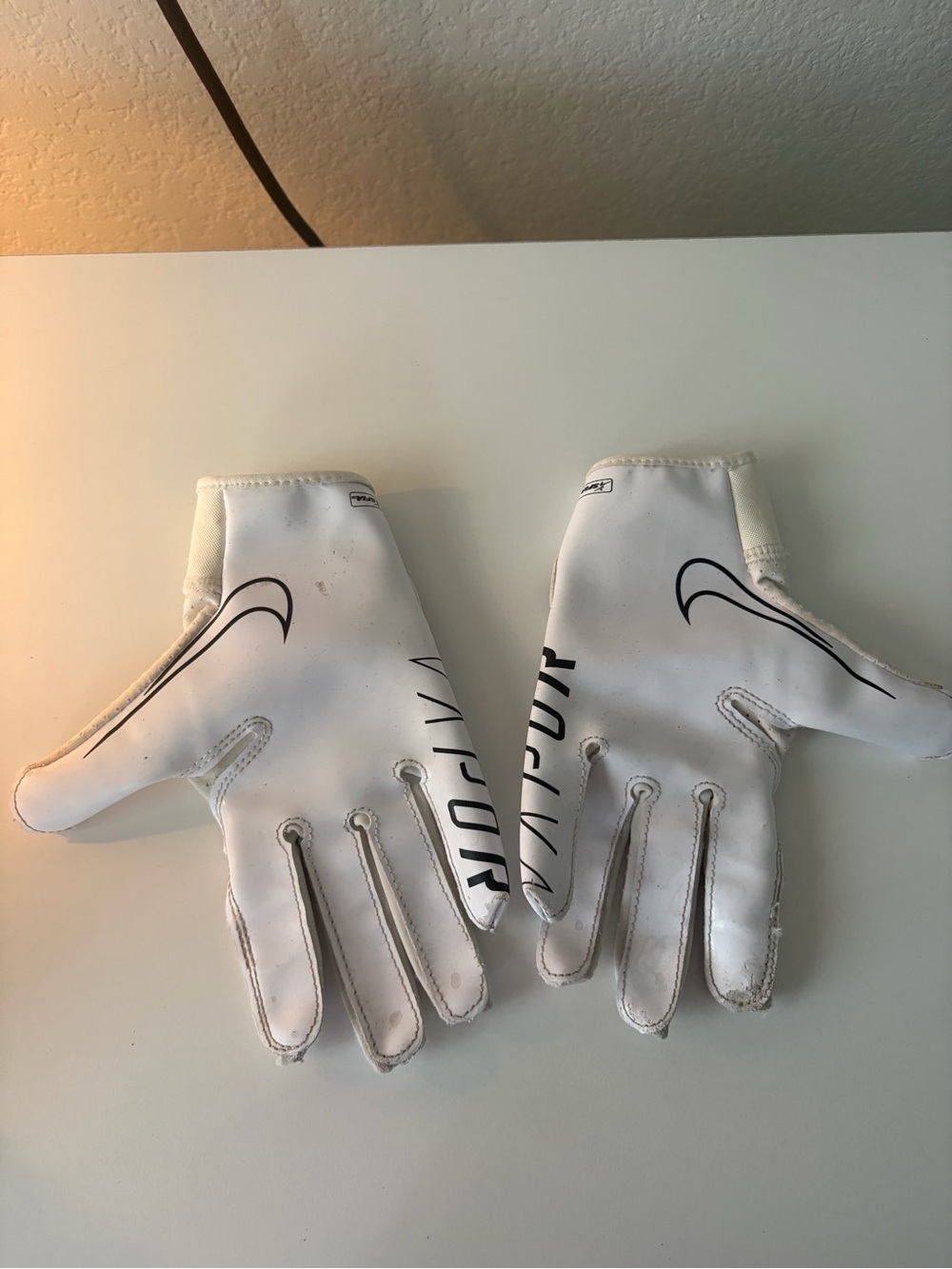 Nike kids White Football Receiver Gloves
